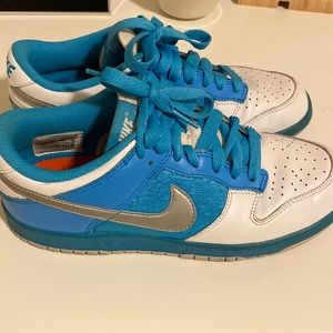 Dunk low ‼️GREAT CONDITION‼️white and blue womens 7/youth 5.5